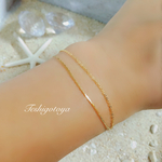 14kgf double chain bracelet