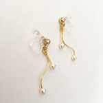 奏でるパール ピアス／ノンホールピアス