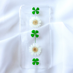 iPhoneケース　お花とクローバー