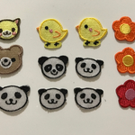  【訳あり商品】動物さん・お花ワッペン  12枚セット きらりぼん