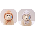 しろくま貯金箱   ふわふわボンネット*