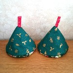 55◆handmede  三角鍋つかみ ２つセット 送料無料◆
