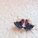 Petit Bijoux ピアス イヤリング＊Navy&Purple＊