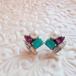 Petit Bijoux ピアス イヤリング＊Green&Purple＊