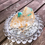 《クリスタルエナジーアミュレット(オルゴナイト)付き浄化トレイ》 R*Lily
