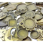 ミール皿30枚セット/福袋★金古美 アンティーク/レジンアクセサリー