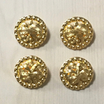 ●21㎜● ANTIQUE GOLD DESIGN ROUND BUTTON CABOCHONS PARTS