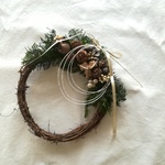 【送料無料】たっぷり木の実と水引のwreath 