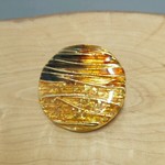 18mm　ゴージャスなブラウン×ゴールドボタン