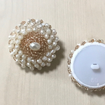 ●1コ● EMBROIDERY BEADS BUTTON CABOCHONS PARTS