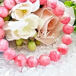 【送料無料】【11/30まで期間限定価格】♡バラ色の人生♡大粒インカローズブレス♡10.5㎜♡j91＊ パワーストーン＊ 