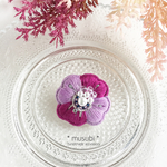 刺繍ブローチ「華」(V)