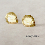 一粒キラリしずくの真鍮ピアス