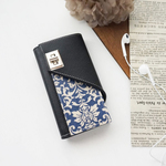 ダマスク★iPhoneX/iPhone8/iPhone7/iPhone6/iPhone6S/iPhoneSE/iPhone8plus/7plus/6splus★手帳型スマホケース【青】