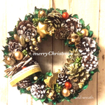 クリスマスリース◇グリーンゴールド