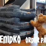 23yuu様オーダー専用ページ【受注製作】『DENIDOKO』 Lサイズ　スクエア型ベッド    & DENISTARmini×2