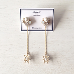 White night (3Dスター)/ Earrings