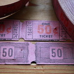 VINTAGE THEATRE TICKET ４０枚  ５０￠ピンク　