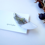 hair clip...la flaque...white×ユーカリ/apres la pluie