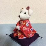 ちりめん細工・干支(戌)飾り
