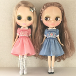 yukapompon様専用 スモッキング刺繍ワンピース ピンク&ブルー