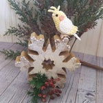 12月のオカメインコ：雪