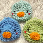 小鳥のアクリルたわし5個セット