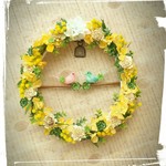 ◆オーダー品◆HAPPYリース～ミモザとクローバー～🍀
