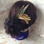 つまみ細工-稲穂のミニ簪