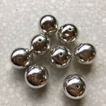 軽量アクリル ラウンドビーズ シルバー 18mm 8こ