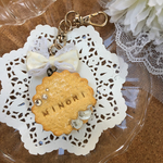 クッキー★お名前入れます★キーホルダー★フェイクスイーツ★クリームサンド