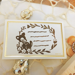 消しゴムはんこ バンビのメモ枠