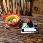 ミニチュアフード＊きつねうどんと天むすのセット