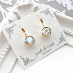 大粒スワロビジューのピアス/イヤリング  16kgpフック