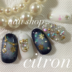 NEW♡冬♡クリスマス♡雪の結晶♡ネイルチップ