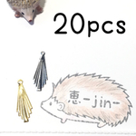 （20個）雫ひし形デザインメタルチャーム