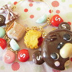 クーちゃんのチョコパイのキーリング