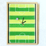 サッカー ピッチ 掛け時計