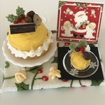 hand made ミニチュアドールハウス 再販モンブランのクリスマスケーキ