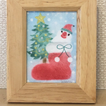 【オーダー作品】サンタさんまだかな♪ 白文鳥