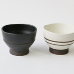 小鉢のペア（白＆黒）１ｾｯﾄのみ
