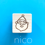 nico＊消しゴムはんこ＊シンプルサンタさん