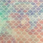 海外 ファブリック マーメイド スケール うろこ ウロコ 輸入生地 布