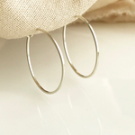 silver925 ✴︎ square wire hoop フープピアス