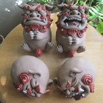 ＊k様ご予約品＊お願いシーサー&おねんねシーサー