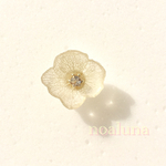 重ね紫陽花ビジューピアス