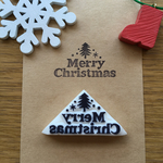 Merry Christmas ✯ クリスマスツリー 消しゴムはんこ