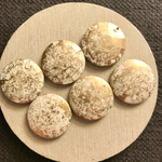 6pcs Handmade* 資材 B-184 gold effect beads
