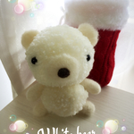 ふわふわしろくま店長のぬいぐるみ