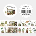 サキュレントガーデン♡　マスキングテープ１個　クリスマス　多肉植物